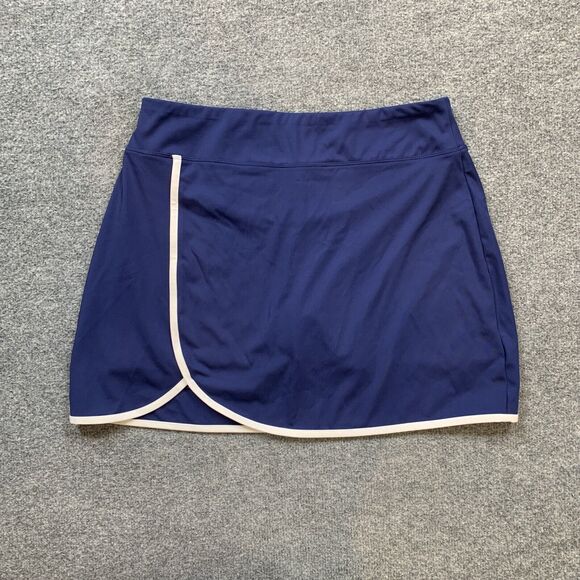 Tommy Bahama Skort Women L Large Storm White Pull On Tulip Front Inner Shorts - Picture 2 of 10